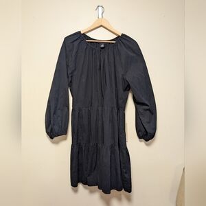 Karen Kane Black Tiered Peasant Dress XL Women